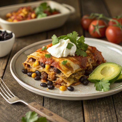 Thumbnail for Slow Cooker Chicken Enchiladas Casserole