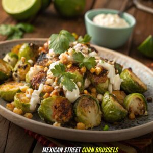 Mexican Street Corn Brussels Sprouts Recipe