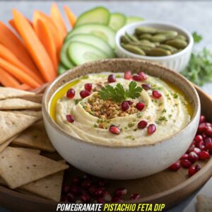 Pomegranate Pistachio Feta Dip Recipe