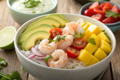 Thumbnail for Shrimp Mango Avocado Rice Bowl