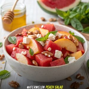 Watermelon Peach Salad Recipe