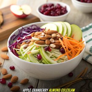 Apple Cranberry Almond Coleslaw Recipe