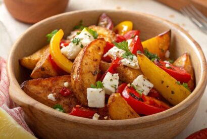 Thumbnail for Greek Roasted Potatoes With Peppers and Feta