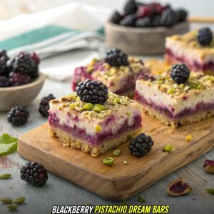 Blackberry Pistachio Dream Bars Recipe