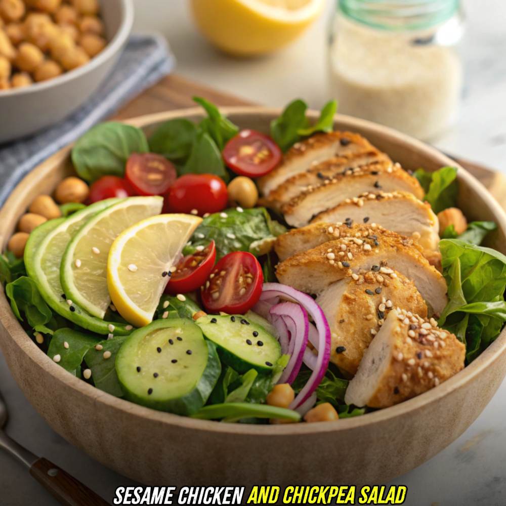 Thumbnail for Sesame Chicken and Chickpea Salad