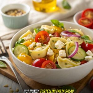 Hot Honey Tortellini Pasta Salad