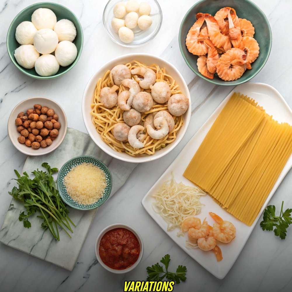 Garlic Butter Shrimp Scampi Lasagna Variations
