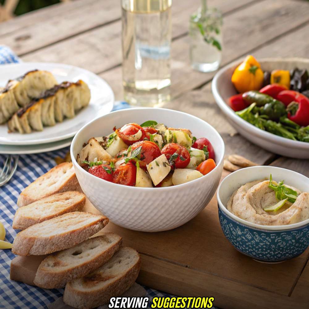 Serving Suggestions with Tuscan Artichoke Tomato Salad