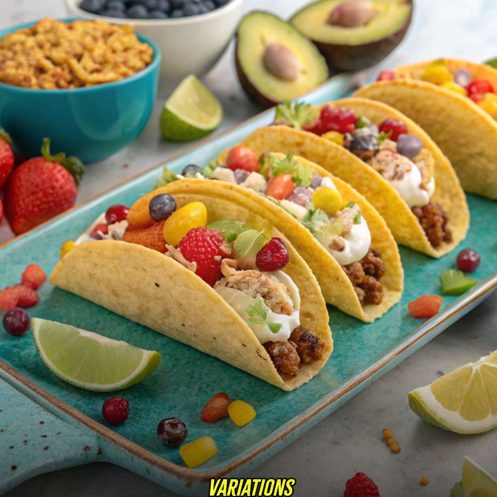 Fruity Pebbles Cheesecake Tacos Variations