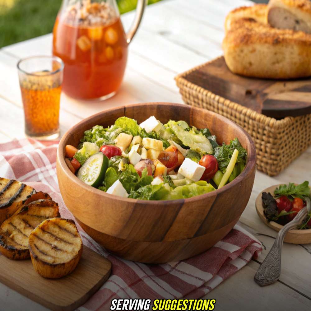 Serving Suggestions with Cashew Crunch Salad with Sesame Dressing