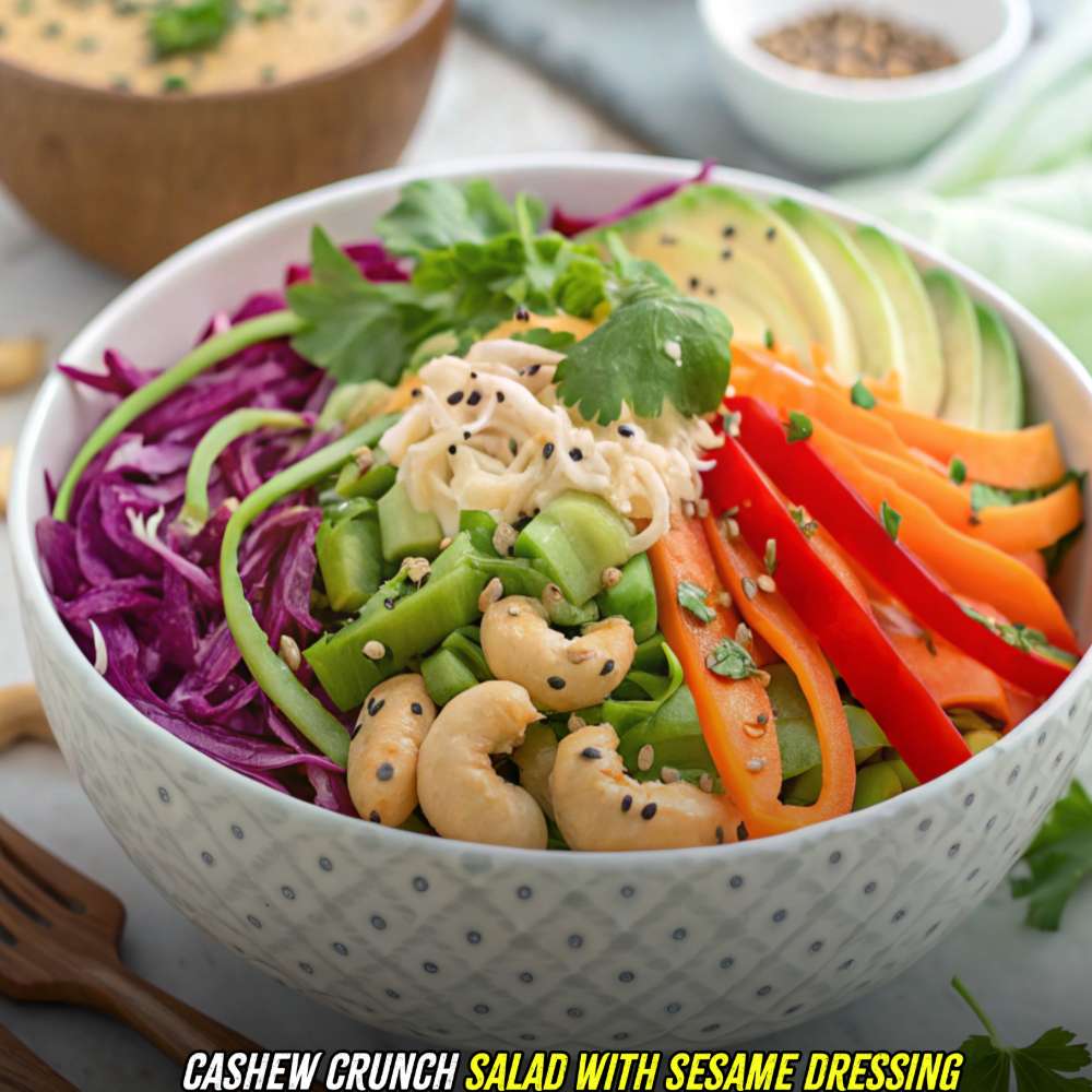 Thumbnail for Cashew Crunch Salad with Sesame Dressing