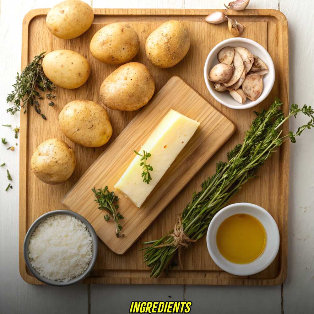 Ingredients for Browned Butter Parmesan Roasted Potatoes