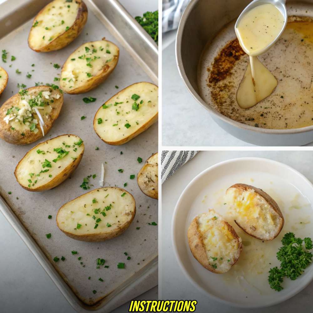 Instructions for Browned Butter Parmesan Roasted Potatoes
