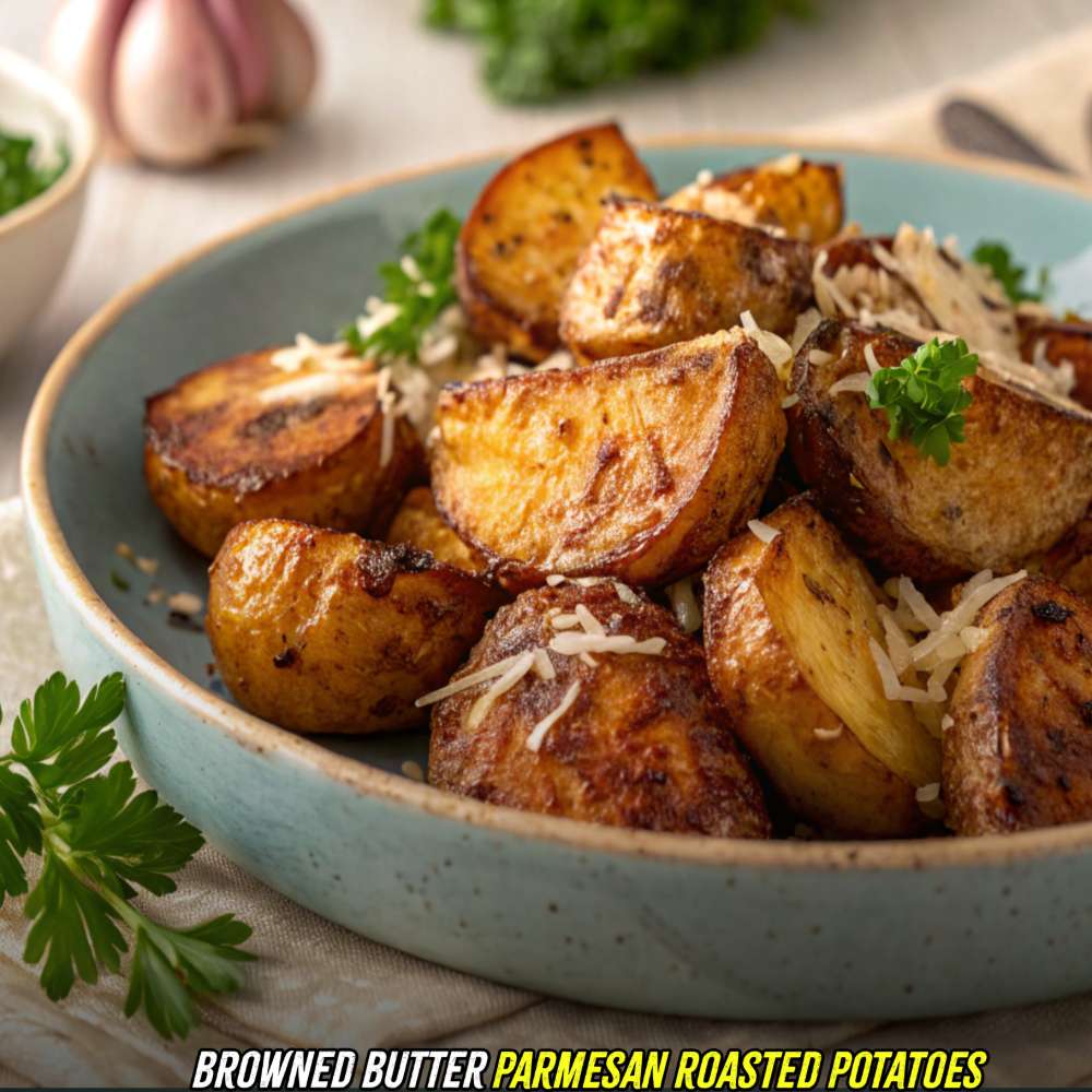 Thumbnail for Browned Butter Parmesan Roasted Potatoes
