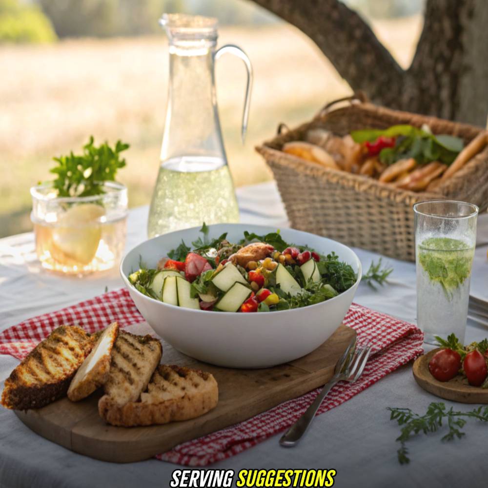 Serving Suggestions with Balsamic Strawberry Caprese Salad