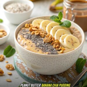 Peanut Butter Banana Chia Pudding
