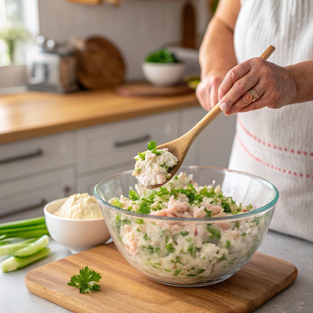 Instructions for Cottage Cheese Tuna Salad Recipe