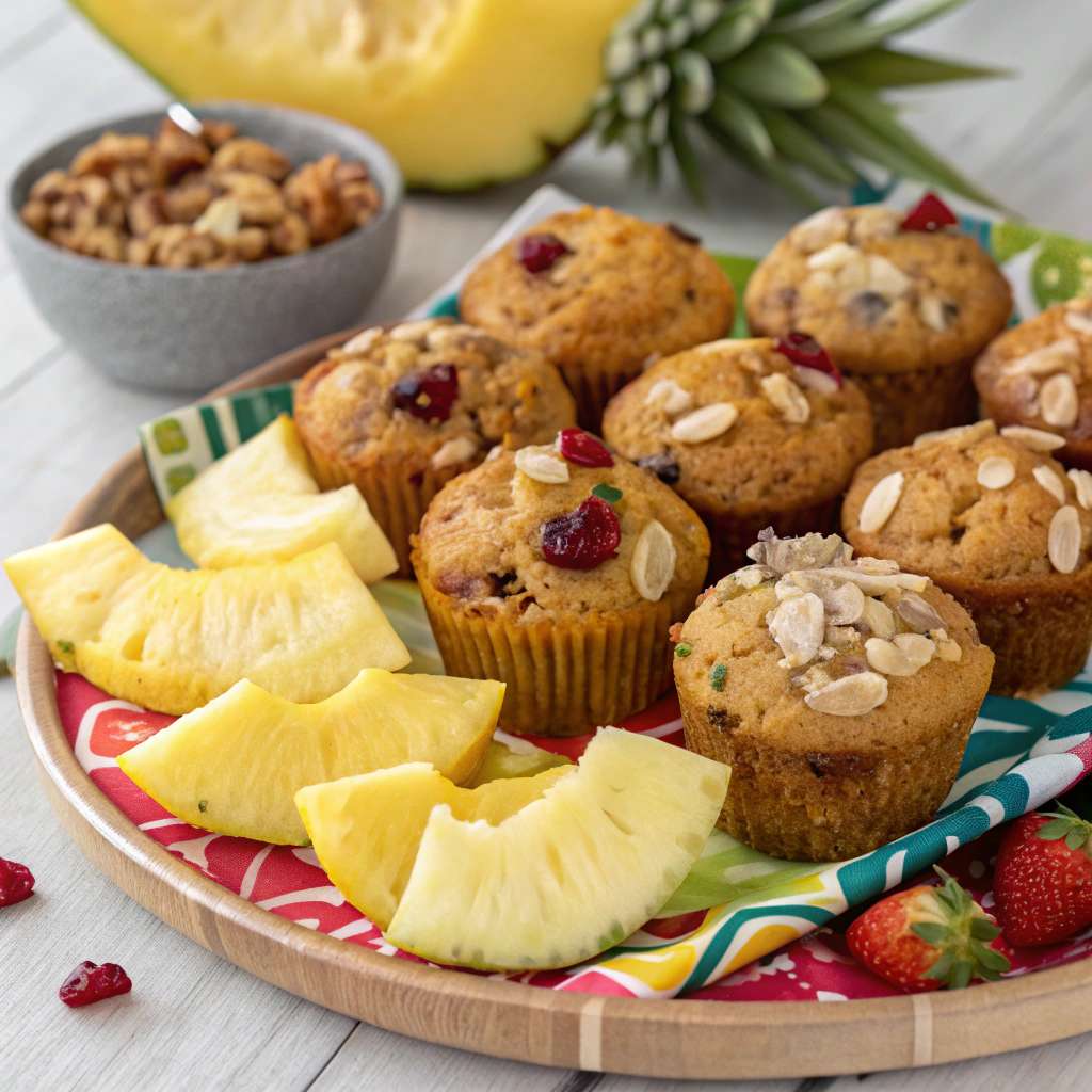 Coconut and Pineapple Cottage Cheese Muffins Variations